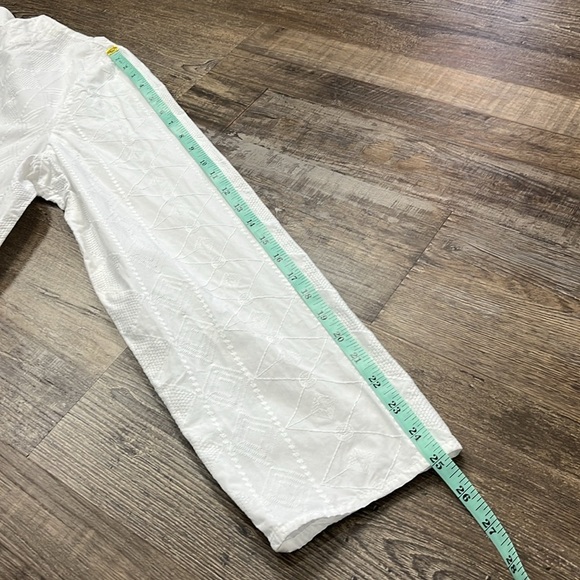 Lands End Embroidered 100% Cotton Tunic Sz L 14-16 Notch Coastal Beachy Swim - Picture 13 of 13